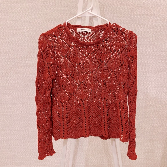 Zara openwork knit sweater - Picture 1 of 3